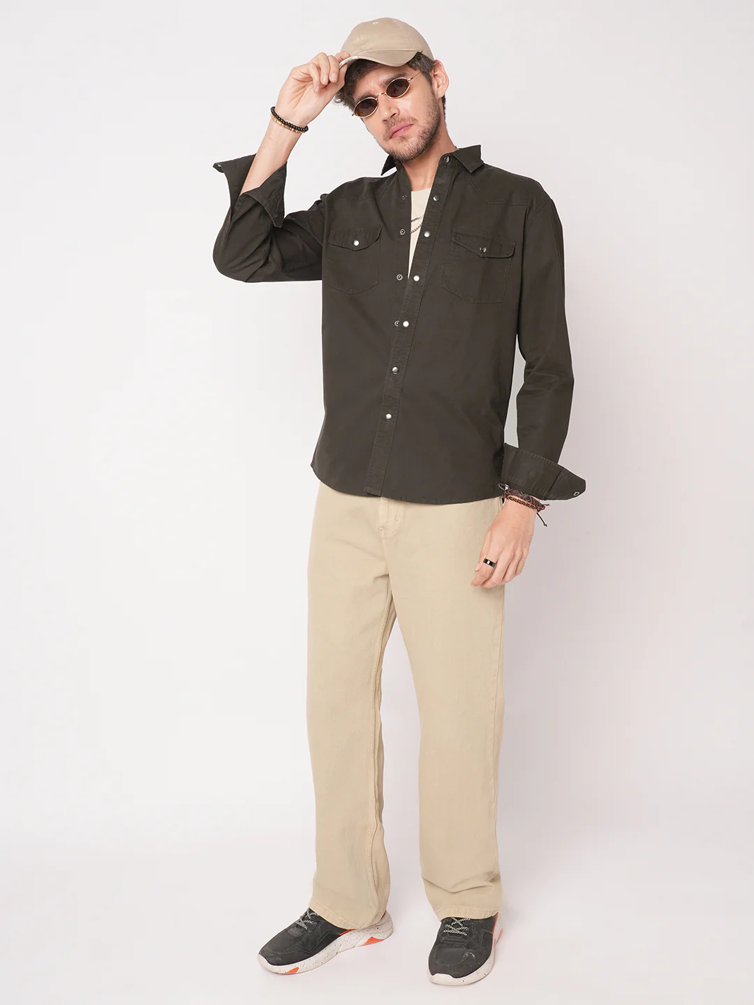 Smoked Cocoa Double Pocket Overshirt - Image 8