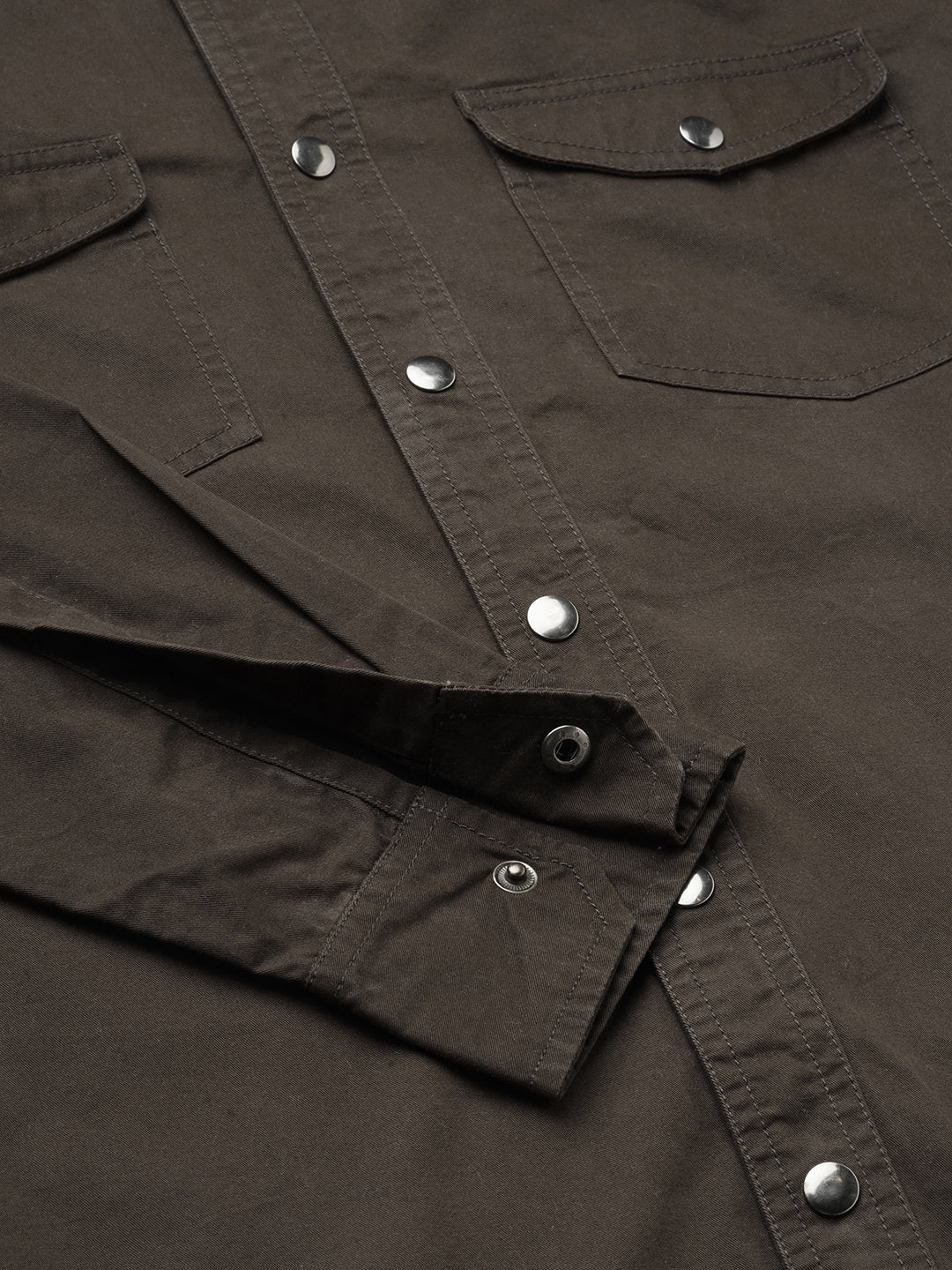 Smoked Cocoa Double Pocket Overshirt - Image 9