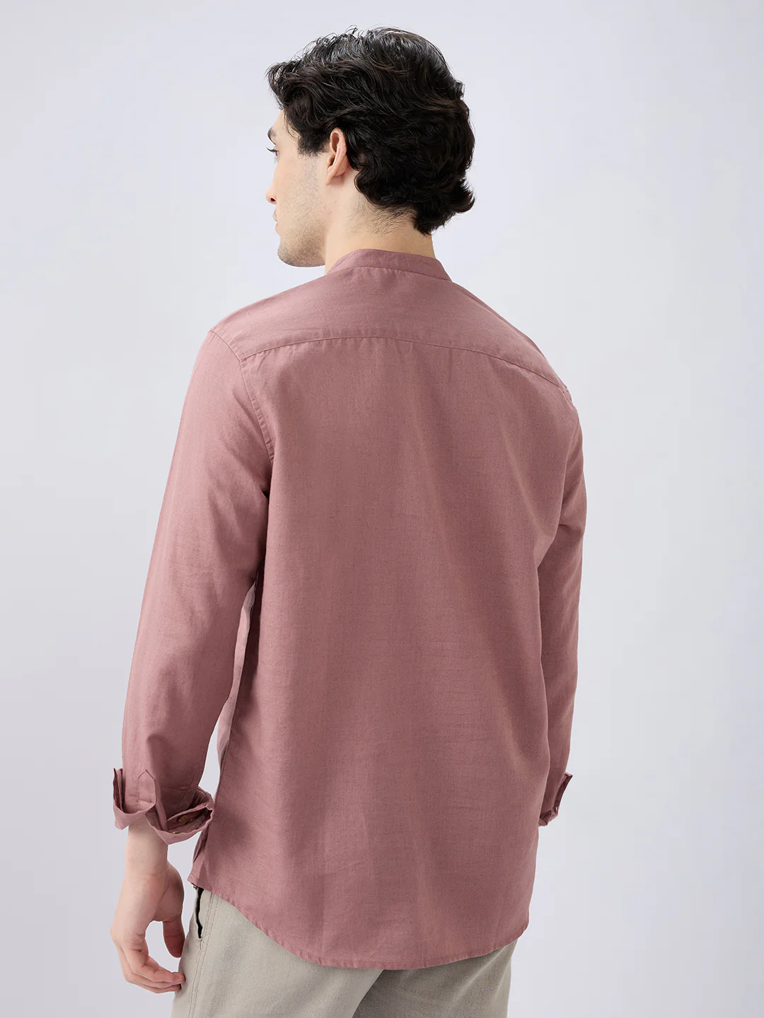 Smoky Rose Everyday Linen Kurta - Image 5