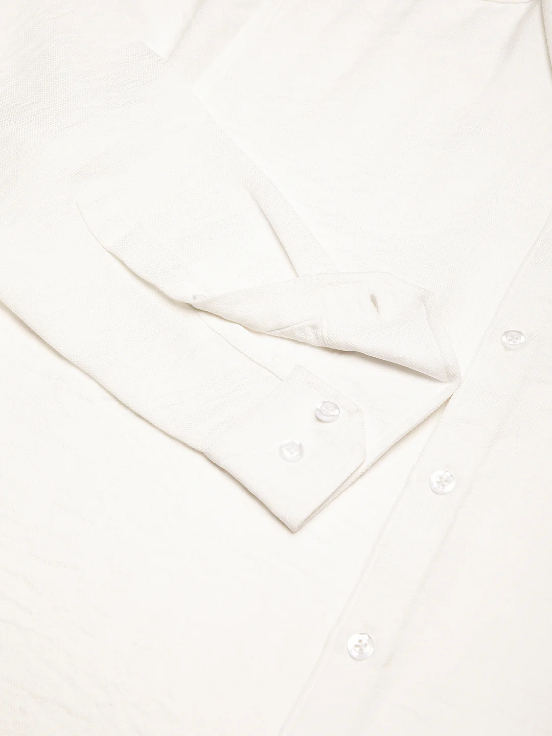 Snow White Crinkled Shirt - Image 9