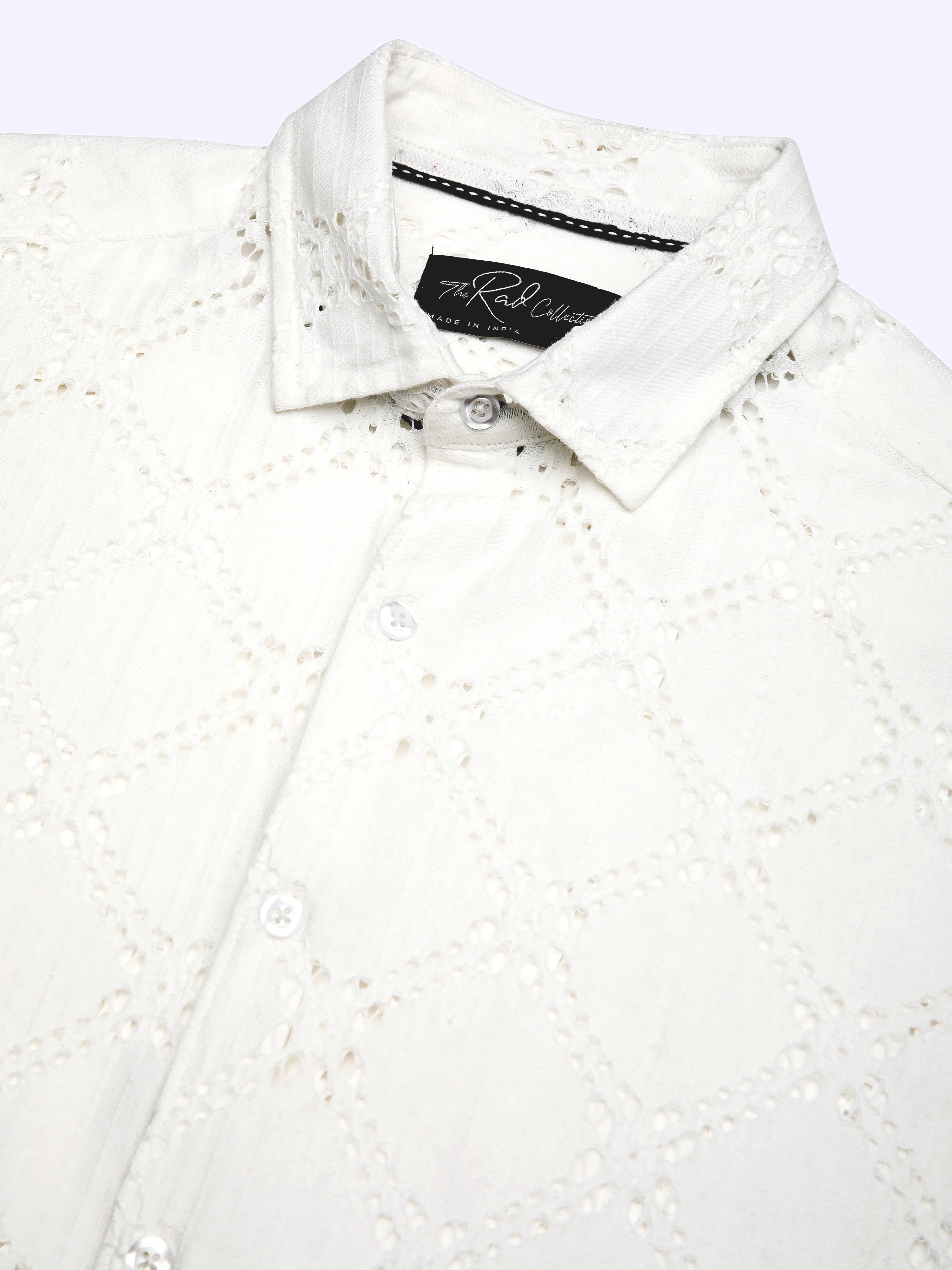 Snow White Crochet Shirt - Image 3
