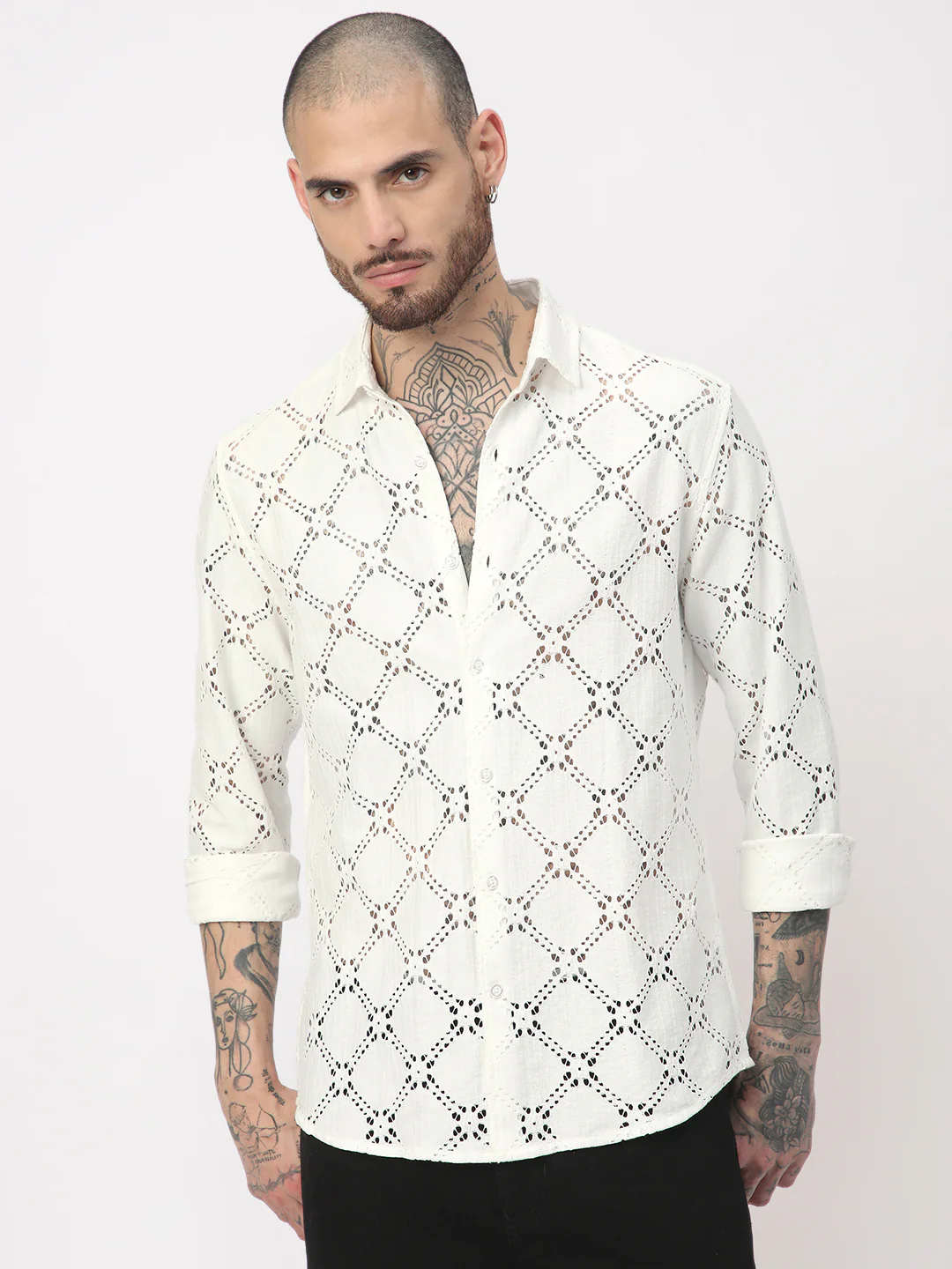 Snow White Crochet Shirt - Image 5