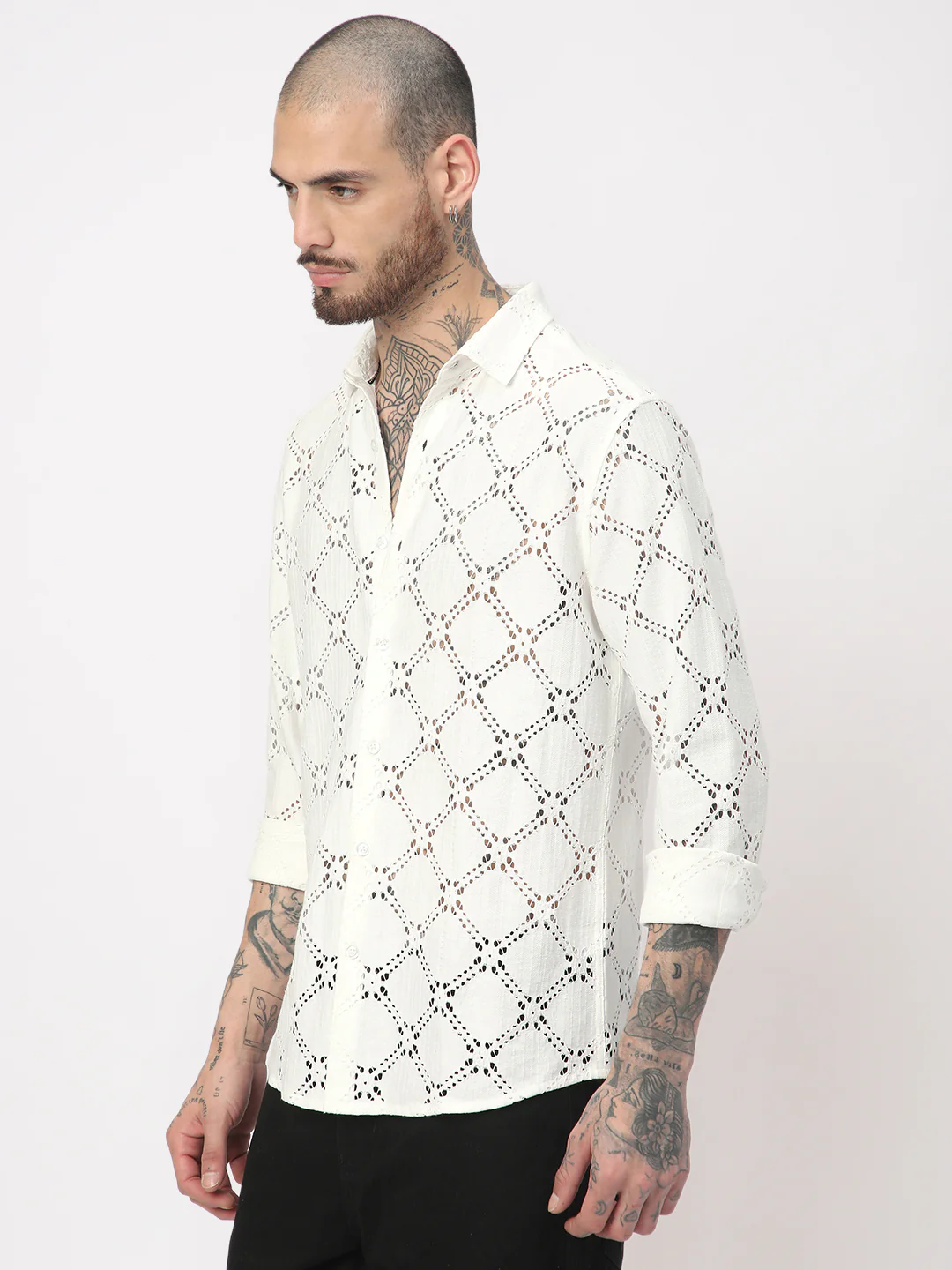 Snow White Crochet Shirt - Image 6