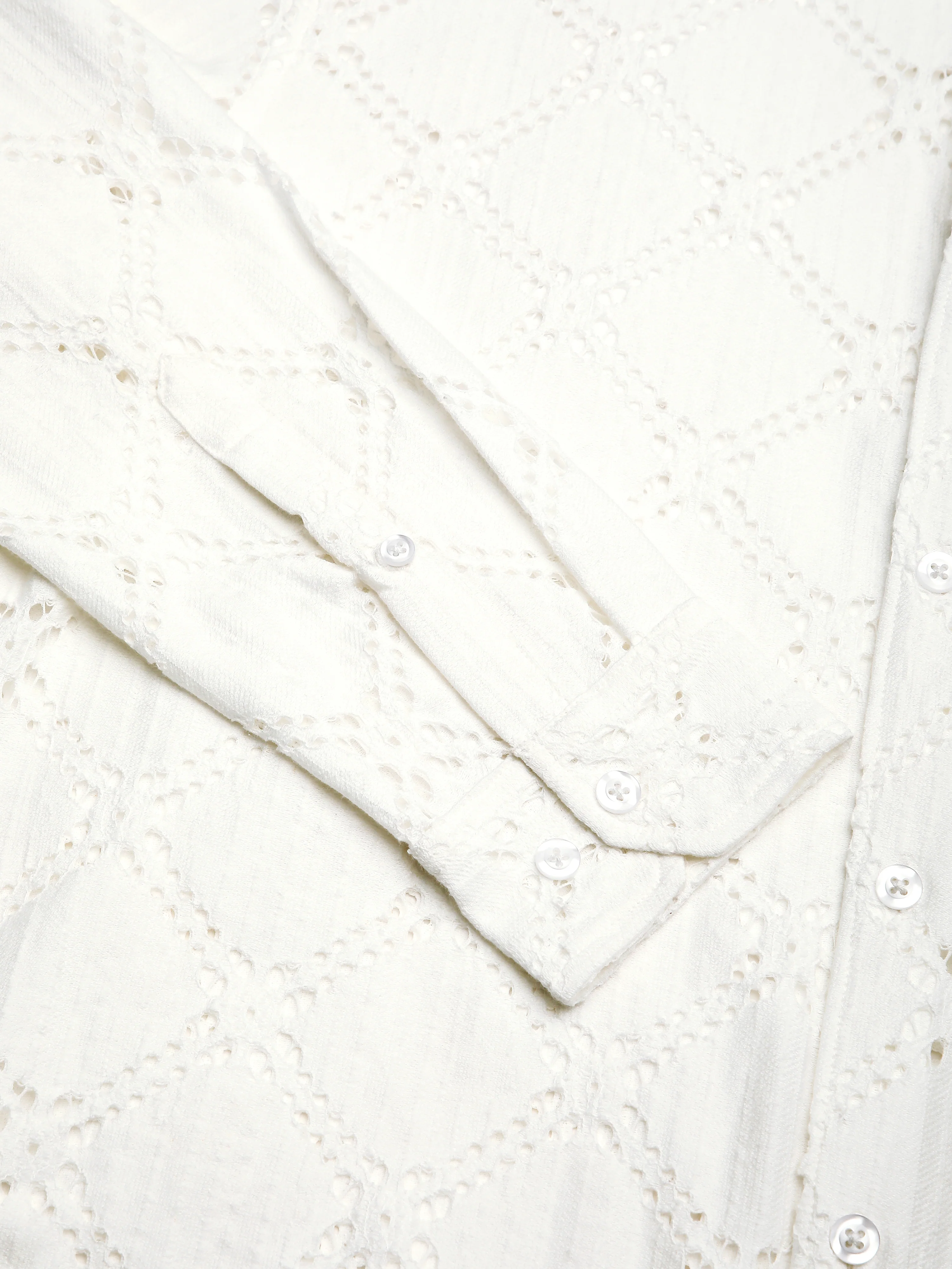Snow White Crochet Shirt - Image 9