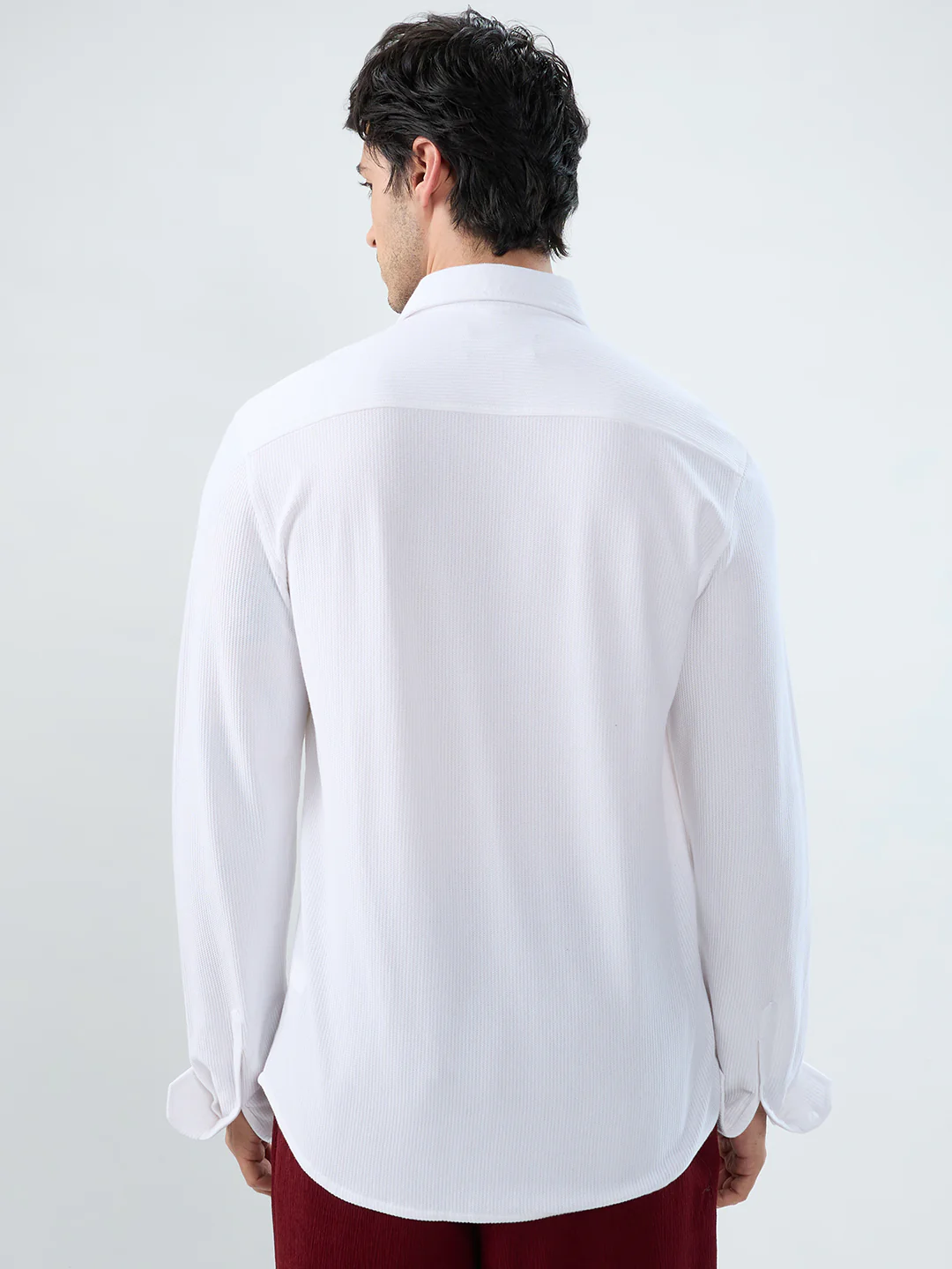 Snow White Everyday Textured Shirt - Image 6