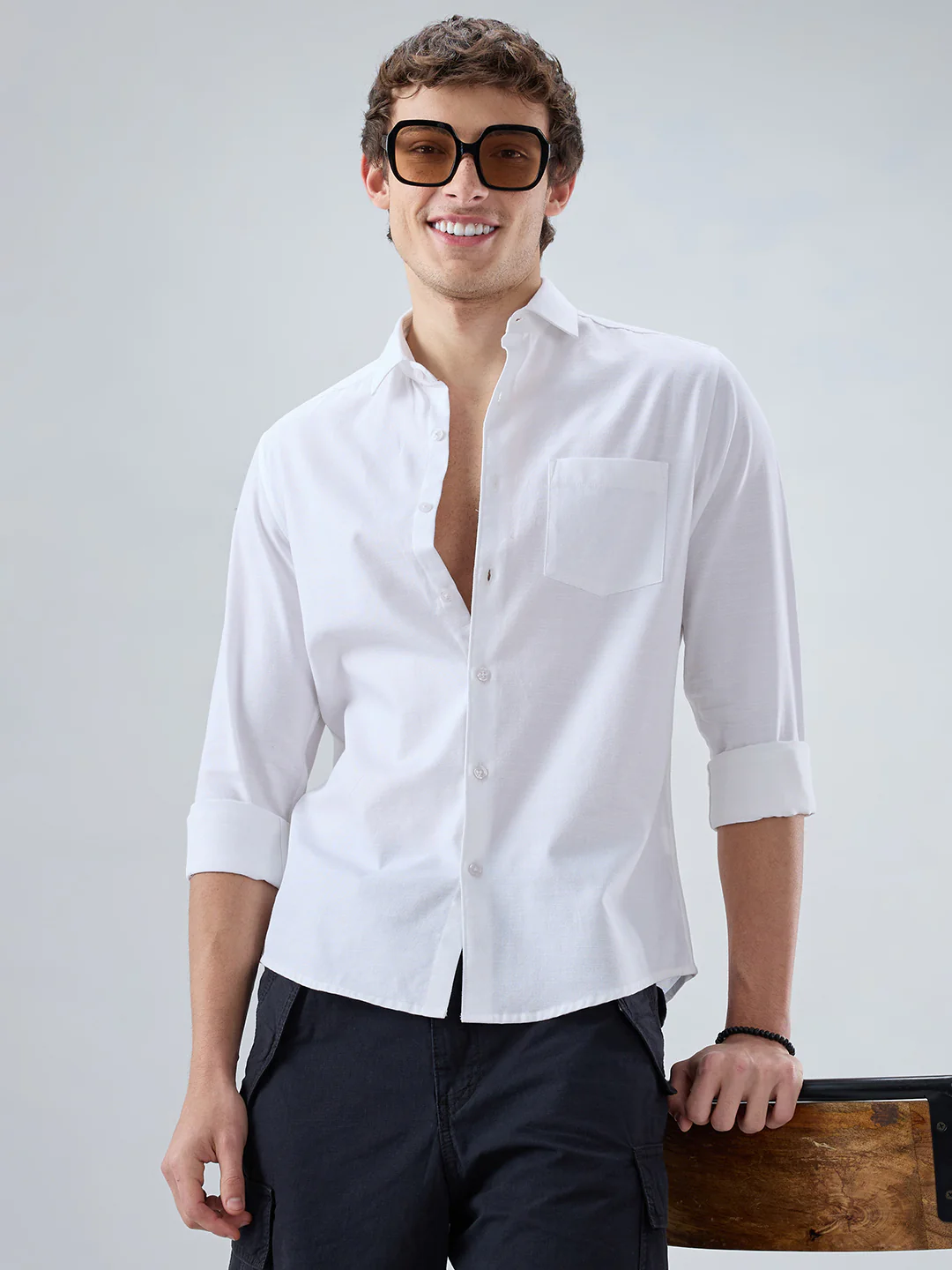 Snow White Fineweave Everyday Shirt - Image 2