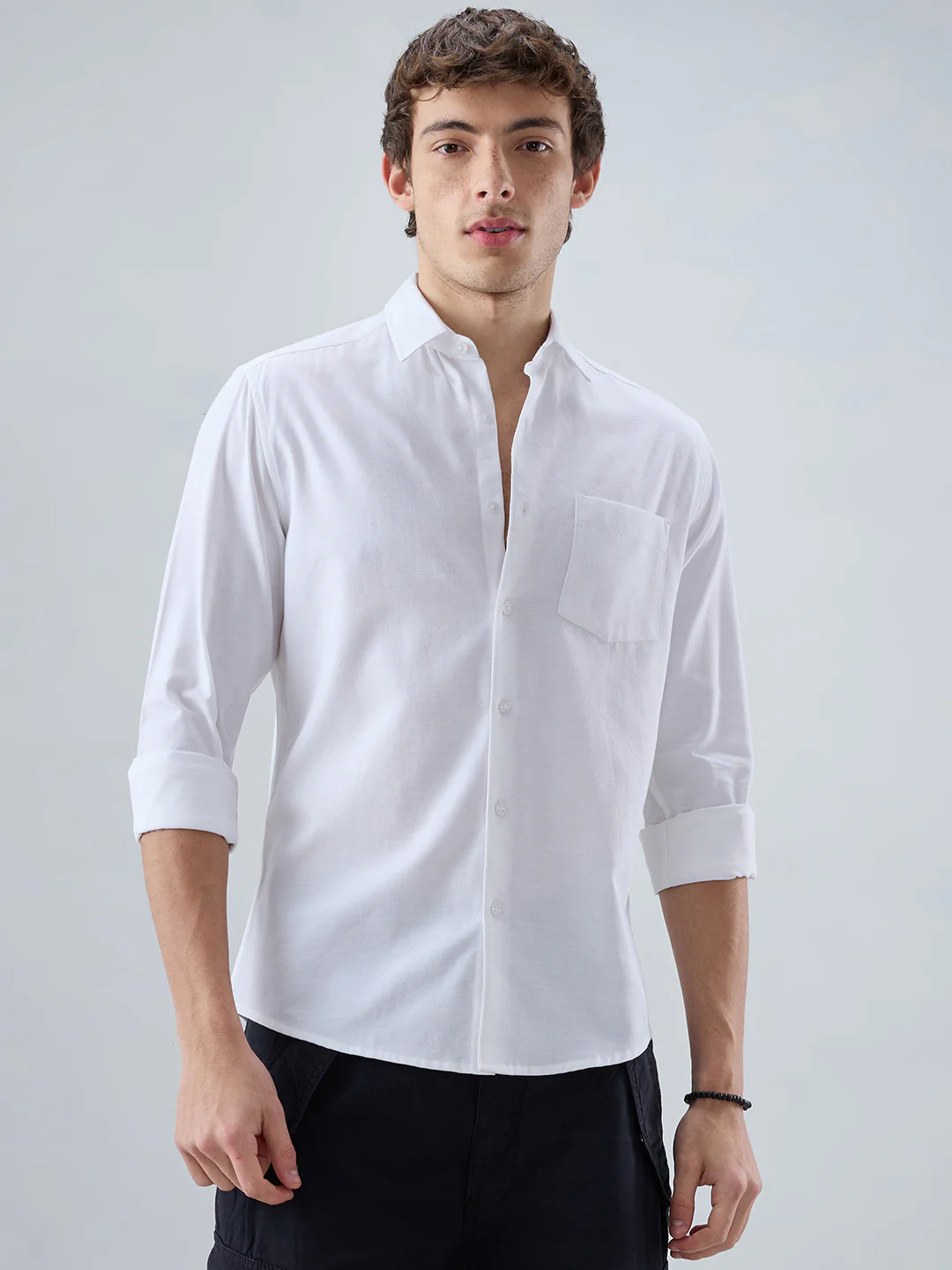 Snow White Fineweave Everyday Shirt - Image 5