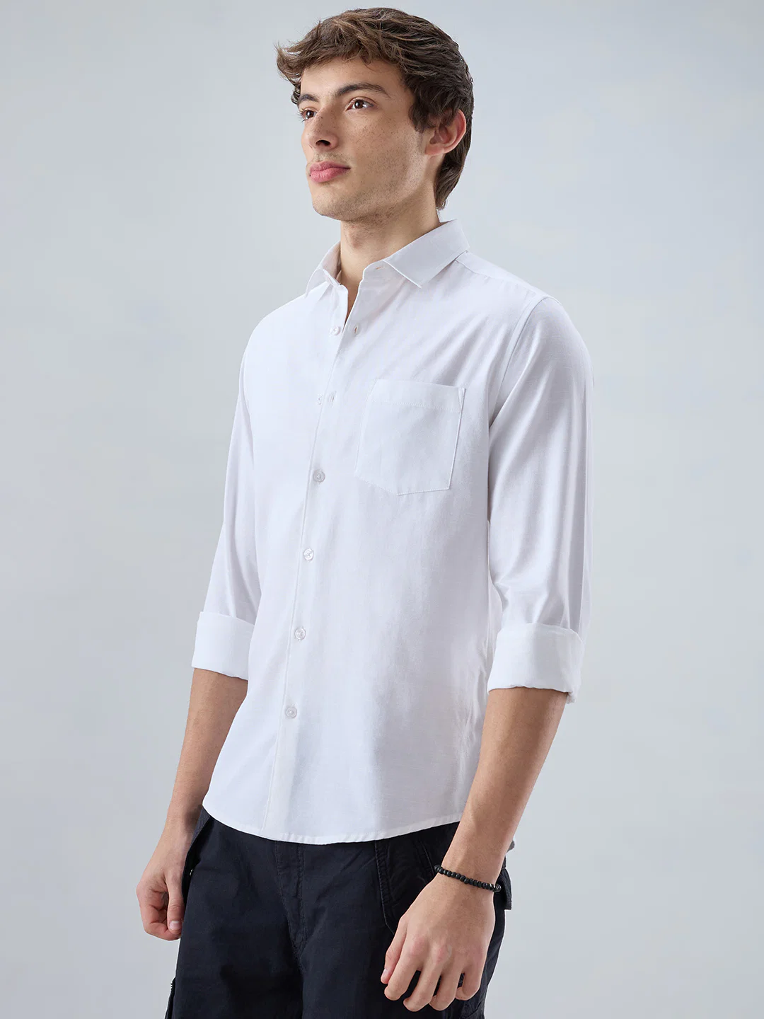 Snow White Fineweave Everyday Shirt - Image 6