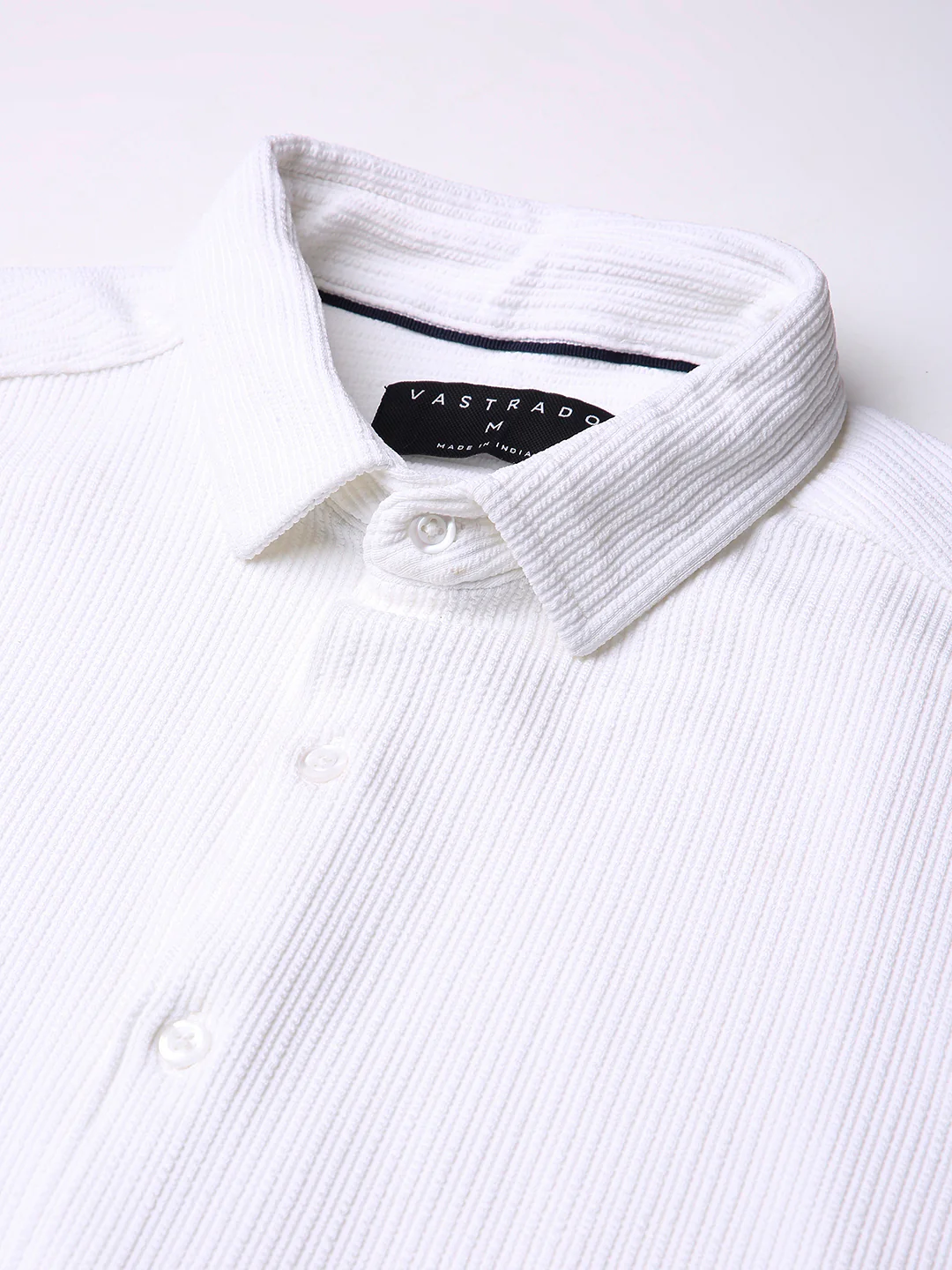 Snow White Textured Weave Shirt - Image 3