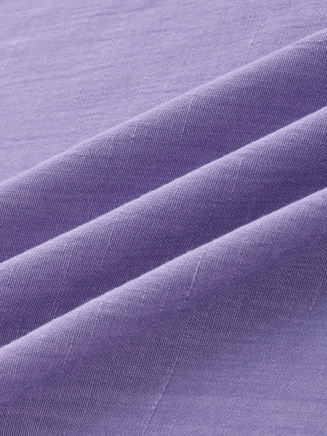 Soft Amethyst Fine Weave Boxy Fit Crop Shirt - Image 3
