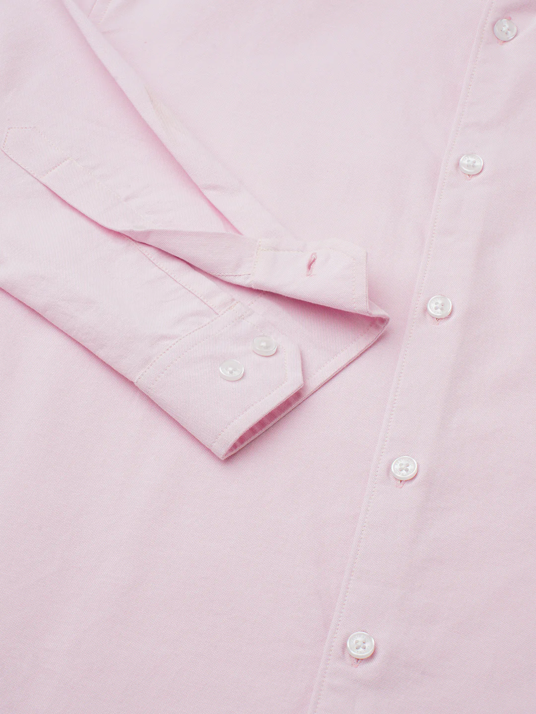 Soft Blush Pink Oxford Shirt - Image 9