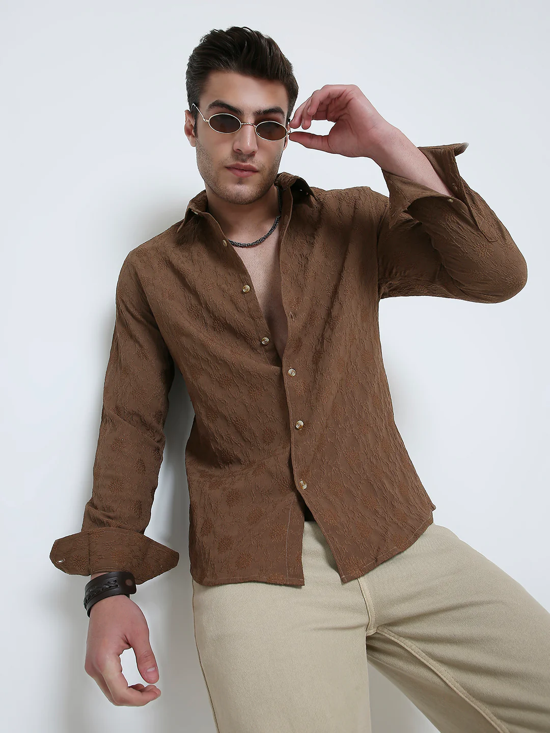 Soil Floral Textured Shirt - Image 4