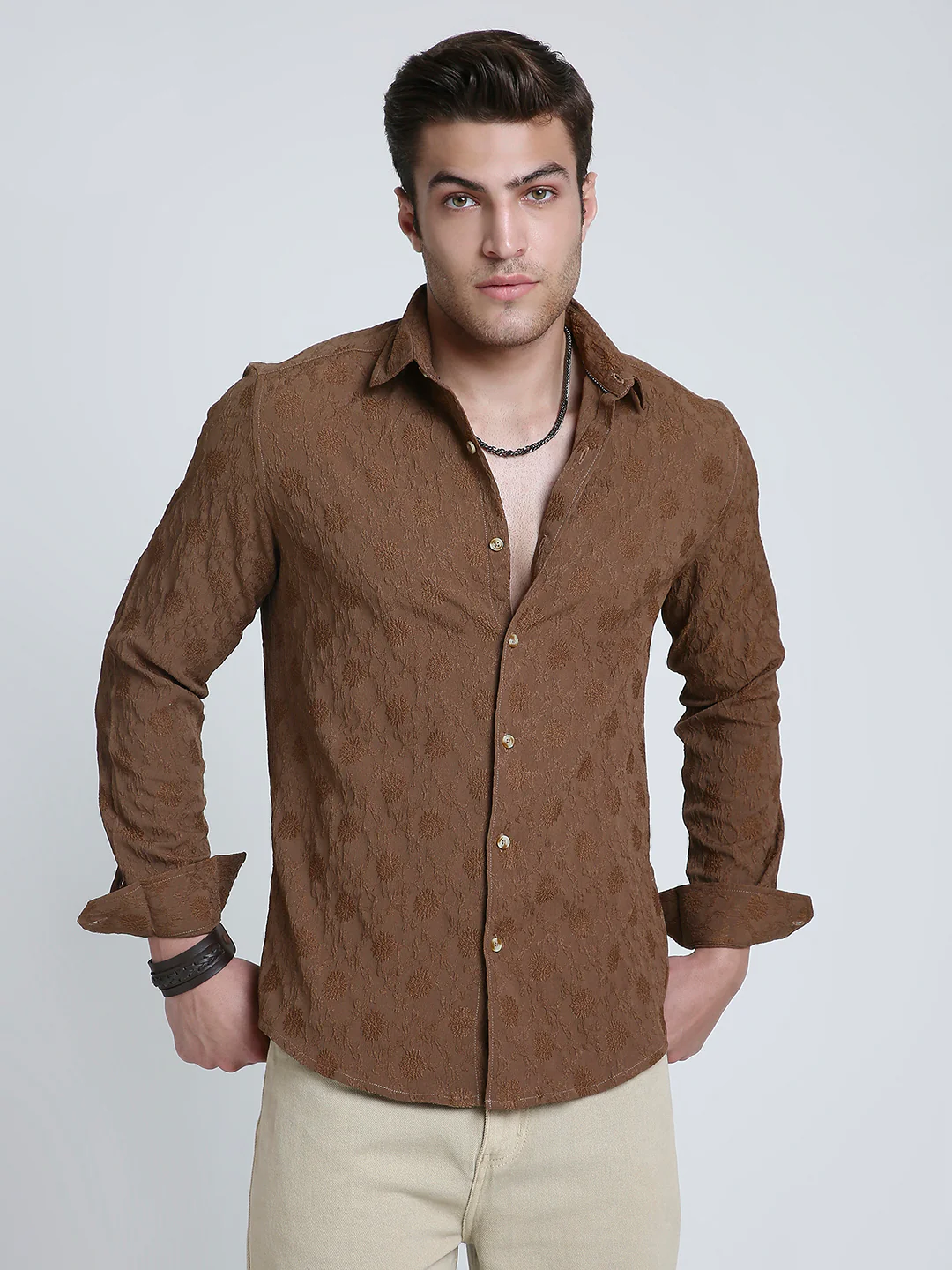 Soil Floral Textured Shirt - Image 5