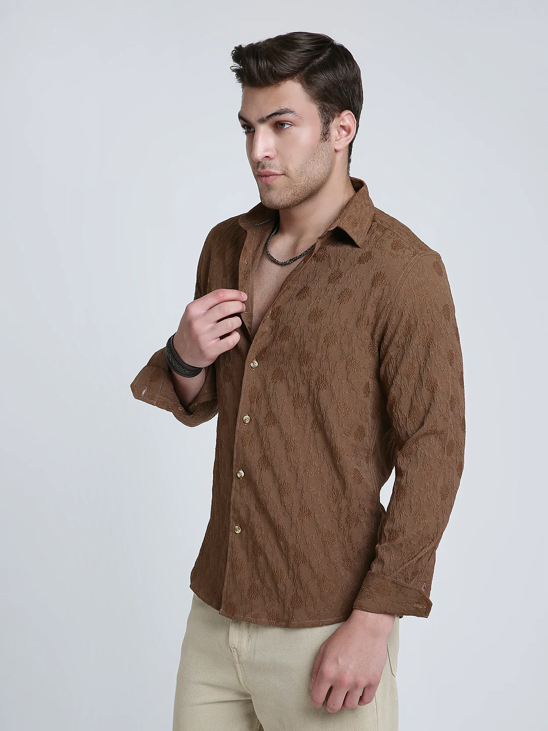 Soil Floral Textured Shirt - Image 6