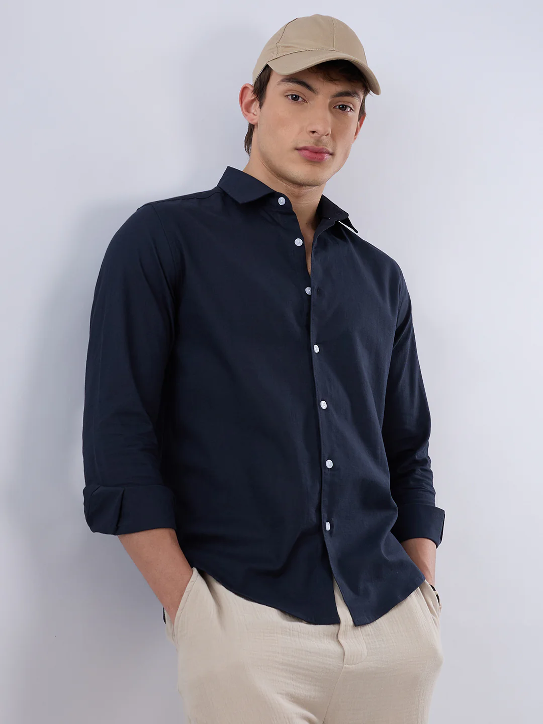 Solid Navy Everyday Shirt - Image 2