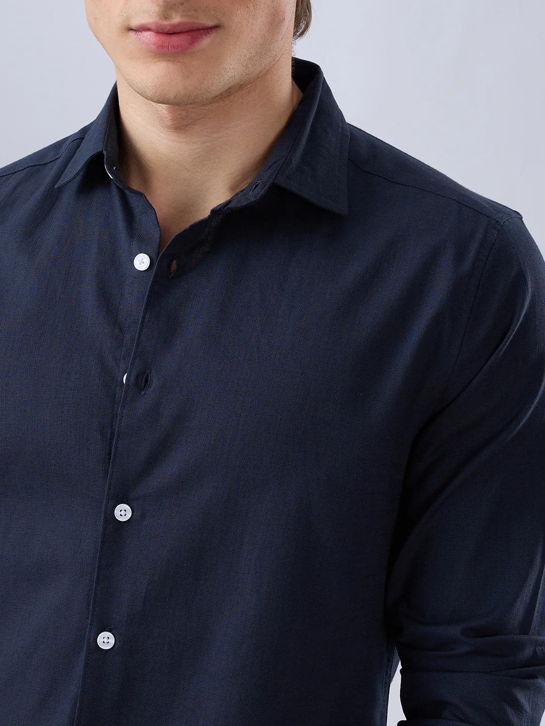 Solid Navy Everyday Shirt - Image 3