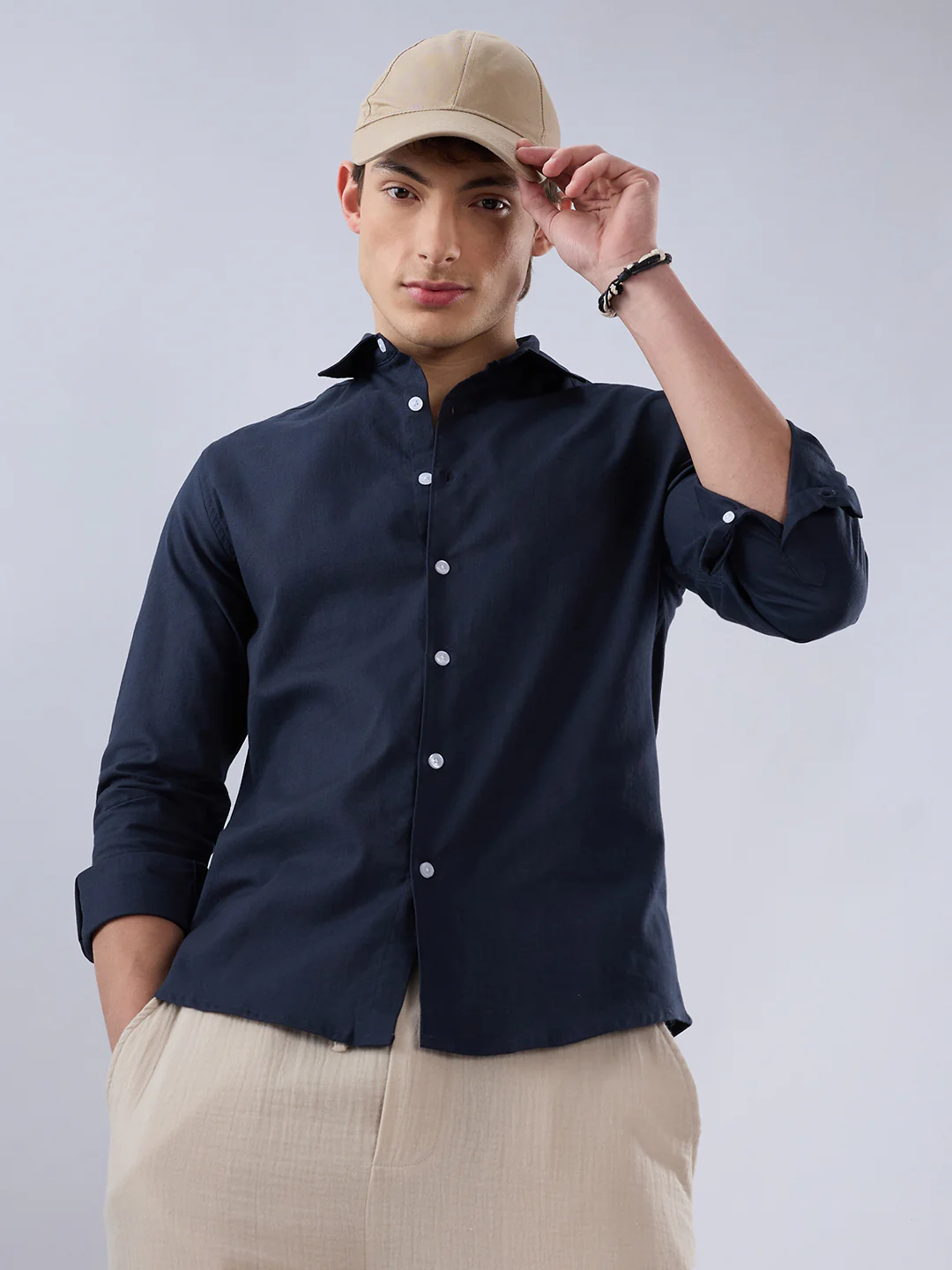 Solid Navy Everyday Shirt - Image 4