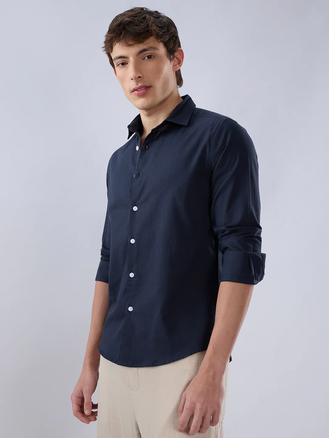 Solid Navy Everyday Shirt - Image 6