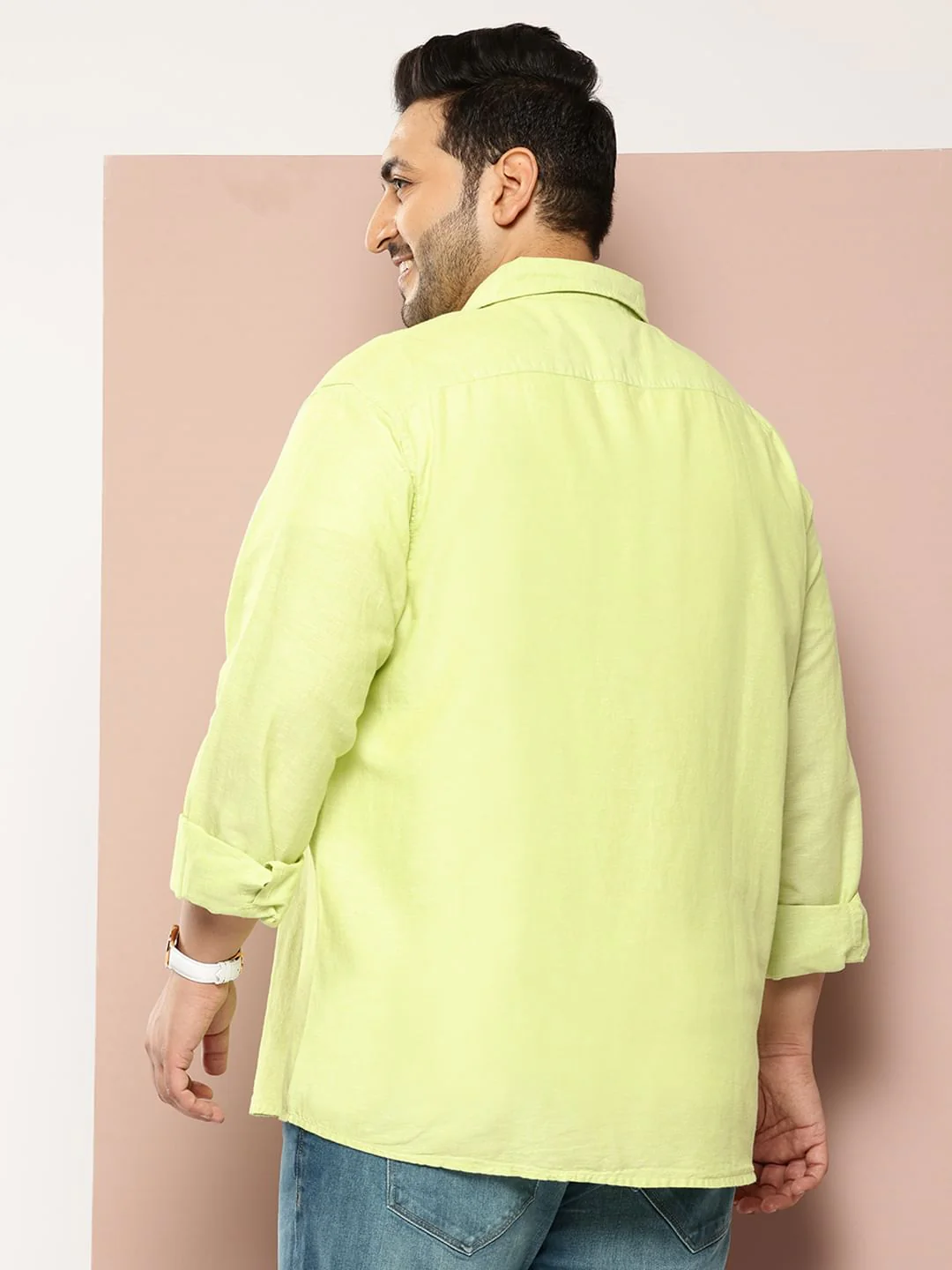 Solid Neon Green Shirt - Image 4