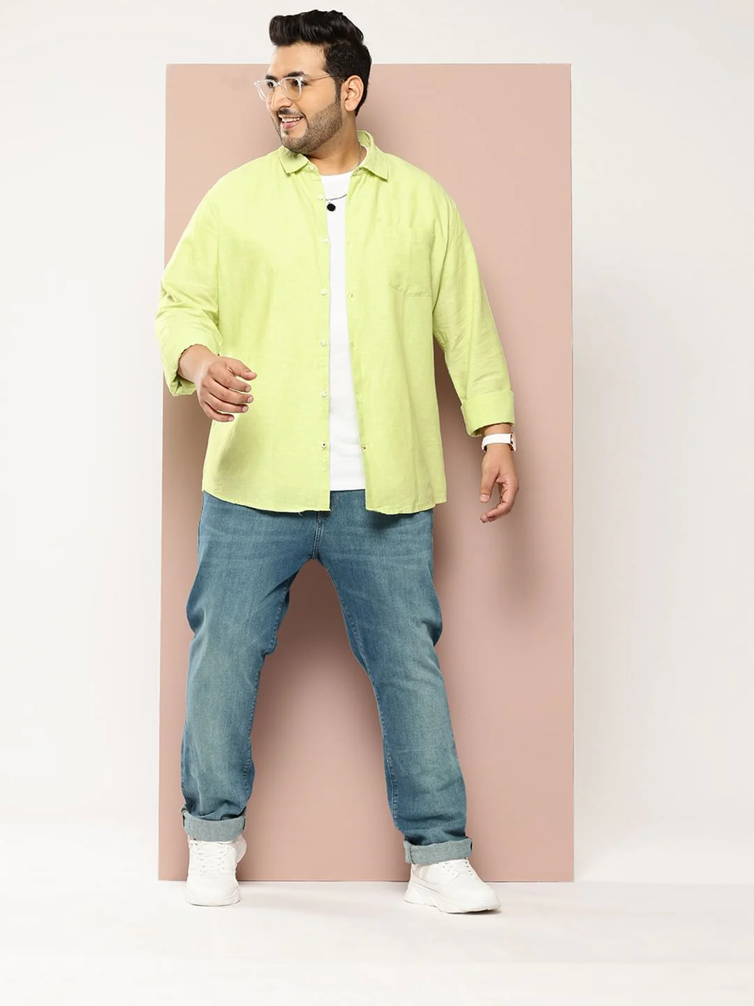 Solid Neon Green Shirt - Image 5