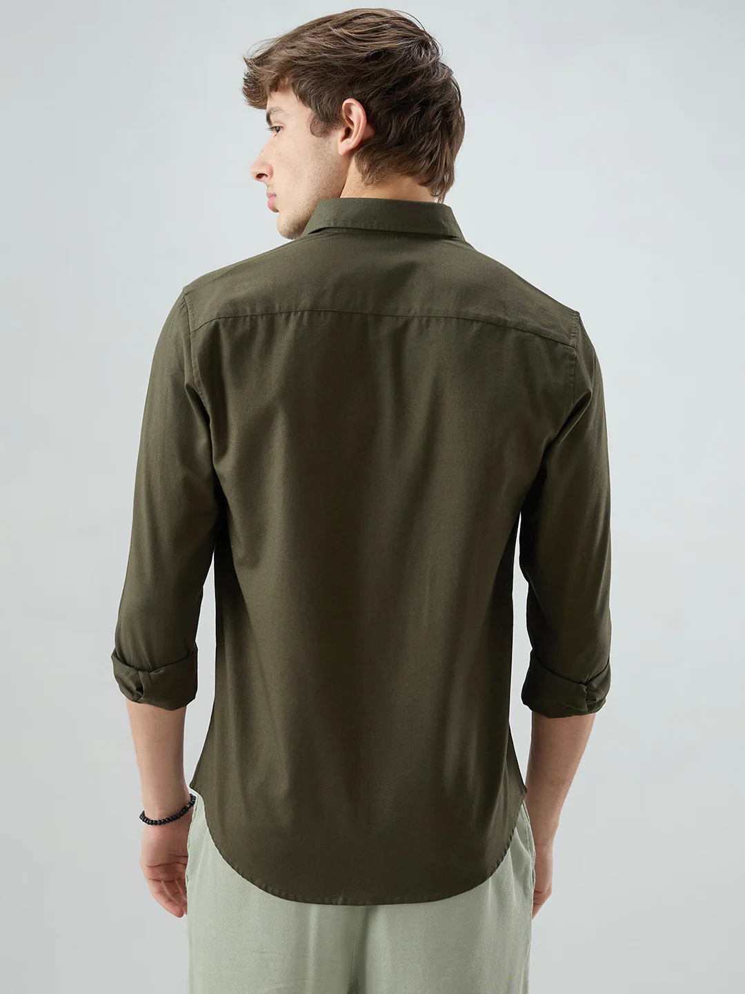 Solid Olive Everyday Shirt - Image 7