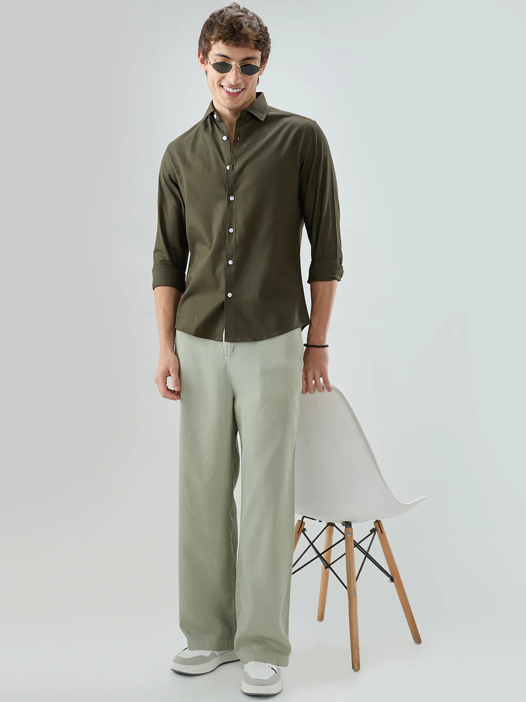 Solid Olive Everyday Shirt - Image 8