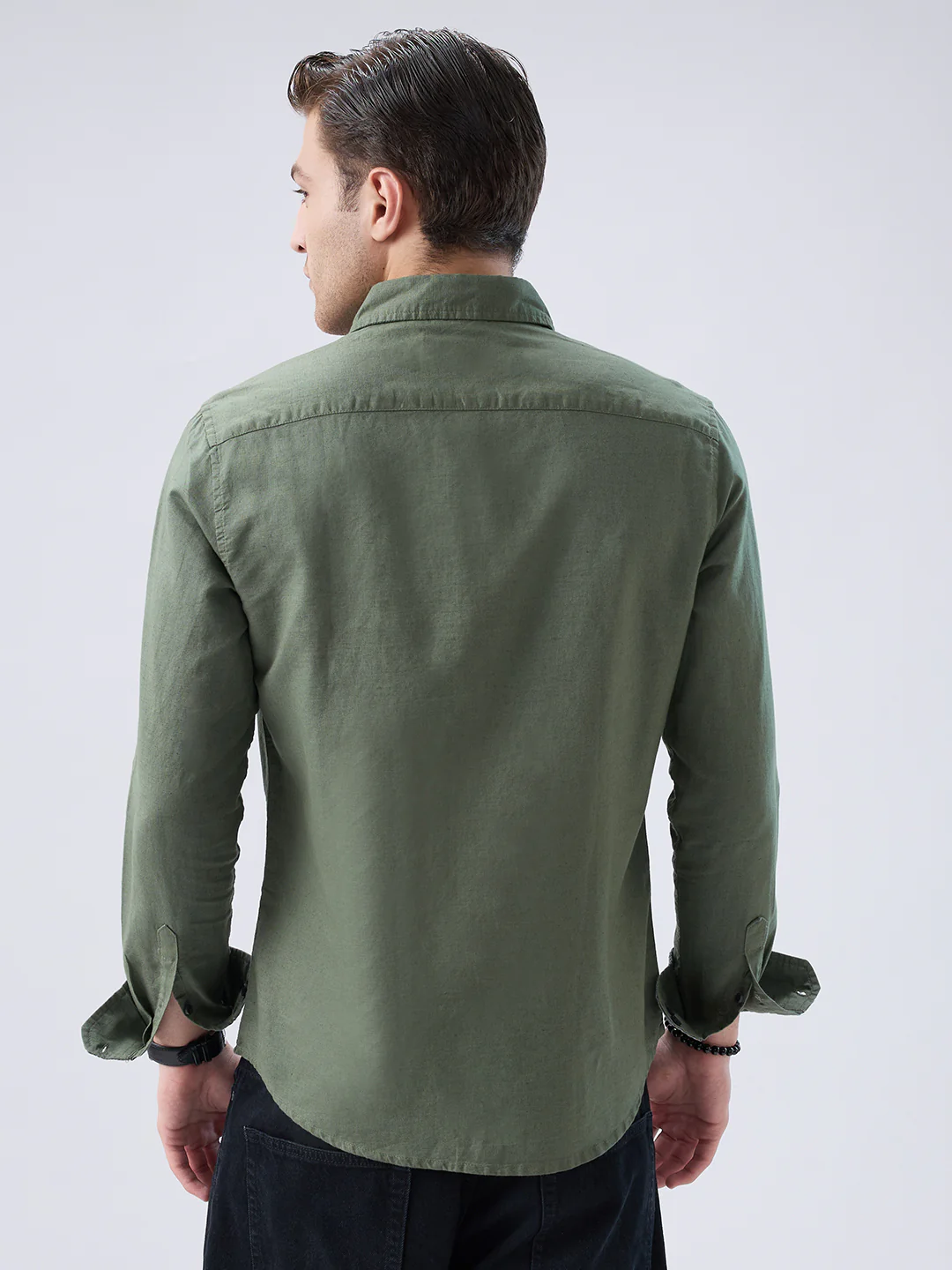 Solid Olive Shirt - Image 6