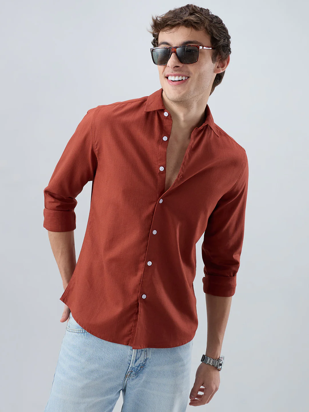 Solid Rust Everyday Shirt - Image 4