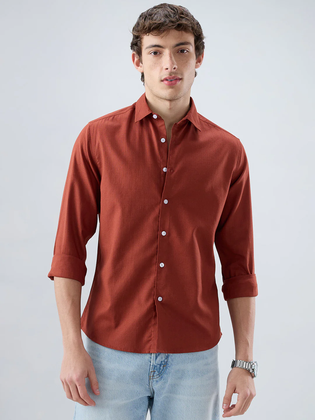 Solid Rust Everyday Shirt - Image 5