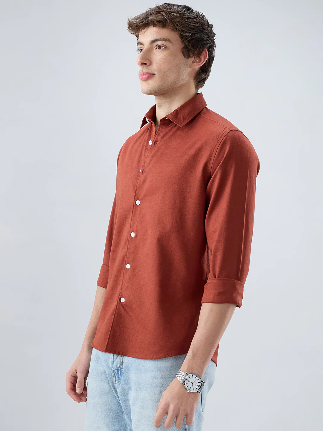 Solid Rust Everyday Shirt - Image 6