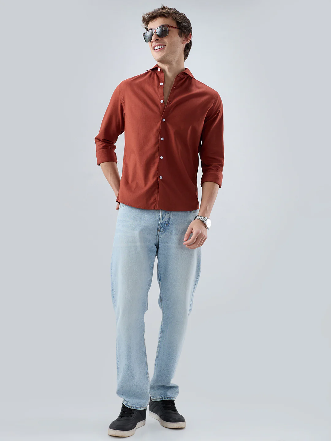 Solid Rust Everyday Shirt - Image 8