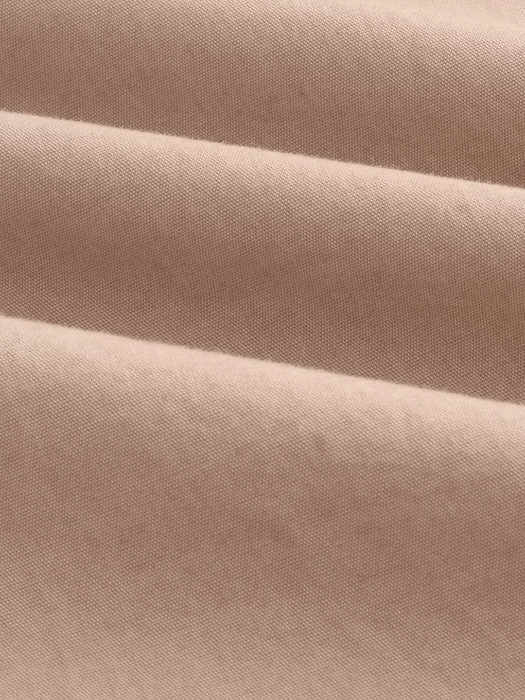 Solid Soft Khaki Beige Poplin Shirt - Image 8