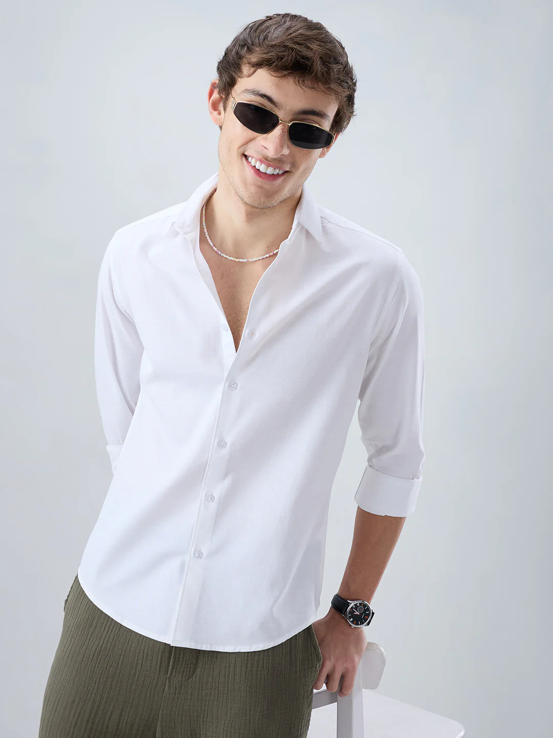 Solid White Everyday Shirt - Image 2