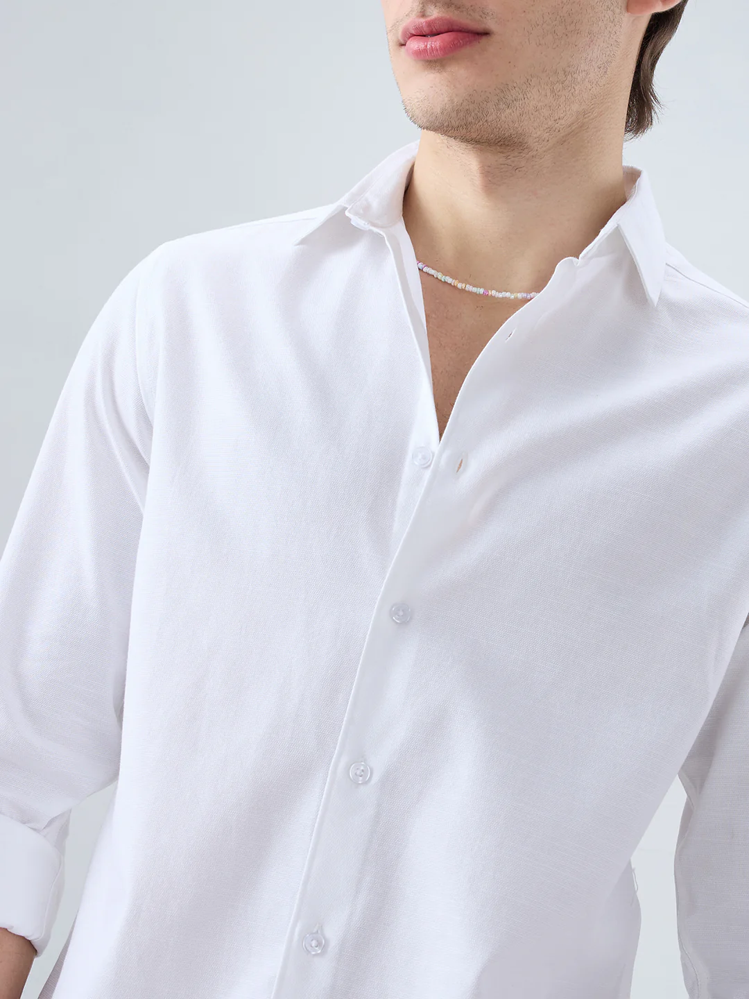 Solid White Everyday Shirt - Image 3