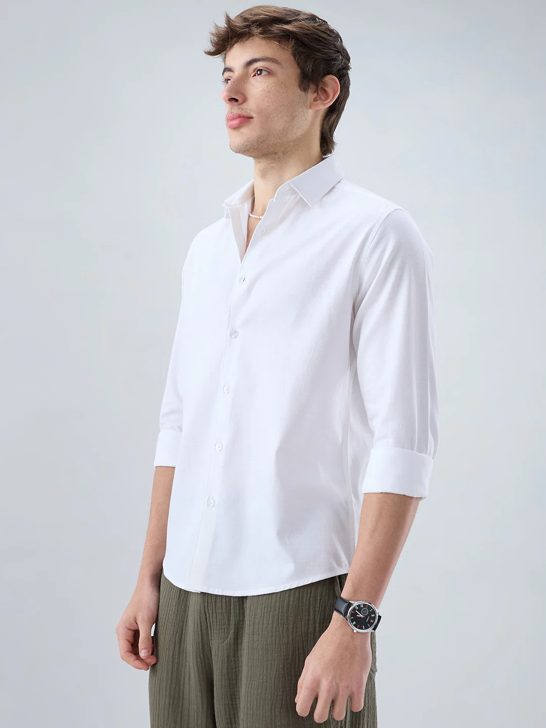 Solid White Everyday Shirt - Image 6