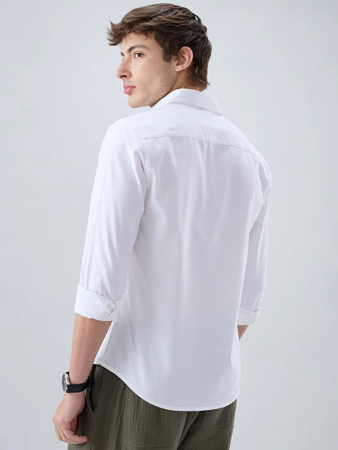 Solid White Everyday Shirt - Image 7