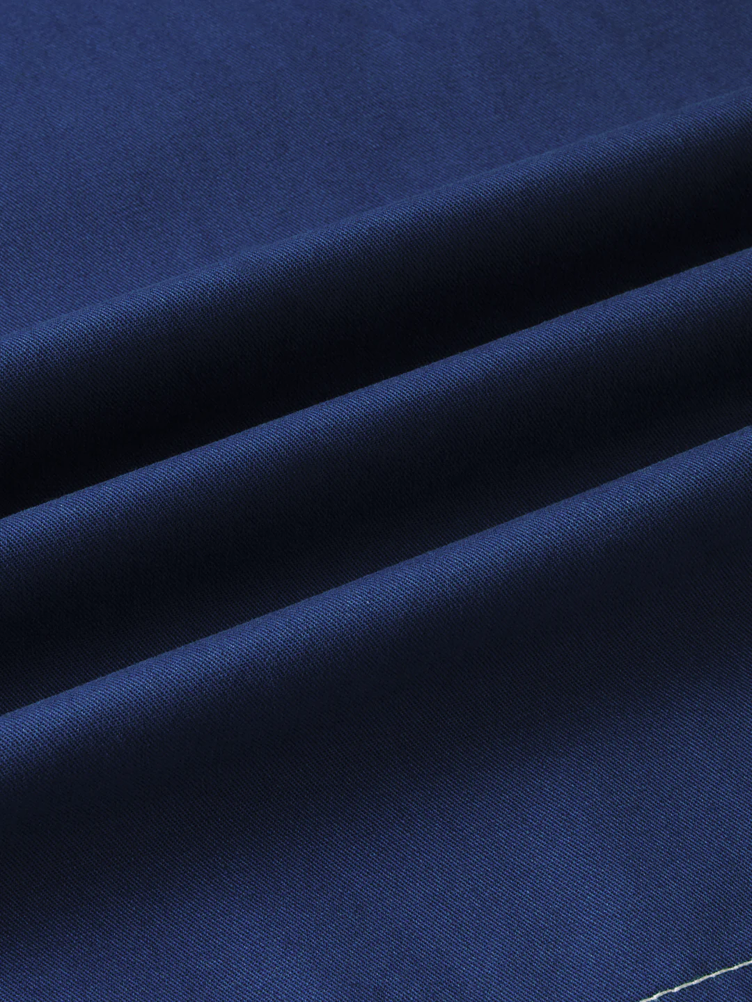 Spruce Blue Contrast Stitch Double Pocket Overshirt - Image 10