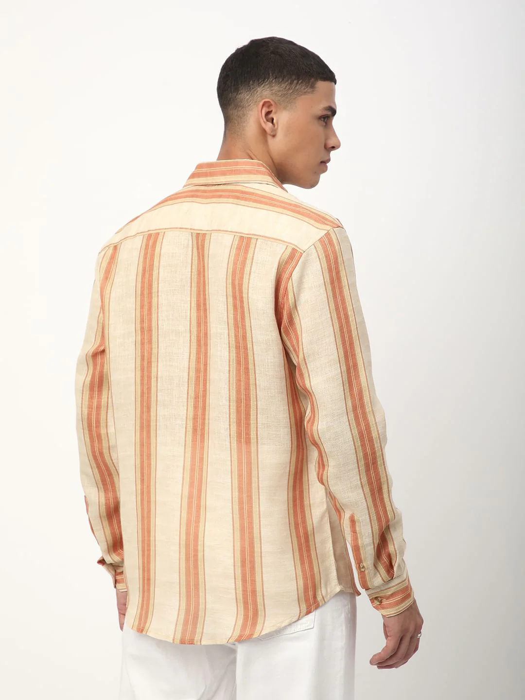 Squashy Orange Striped Shirt - Image 7