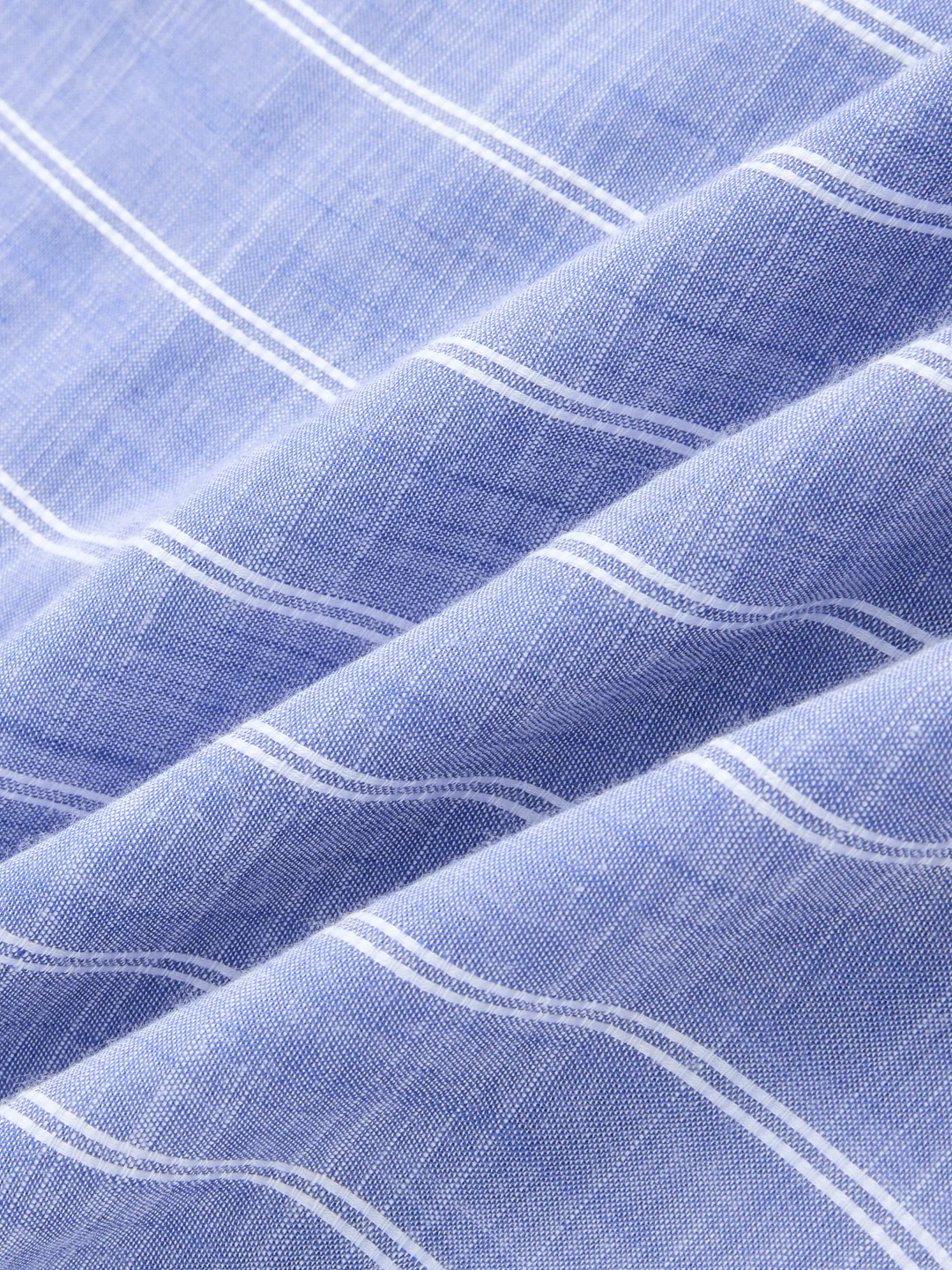 Steel Blue Striped Kurta - Image 3