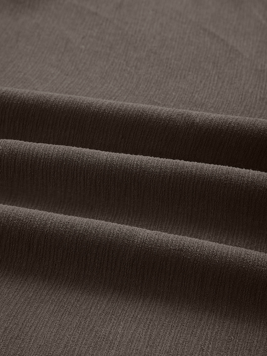 Stone Brown Soft Crepe Shirt - Image 3