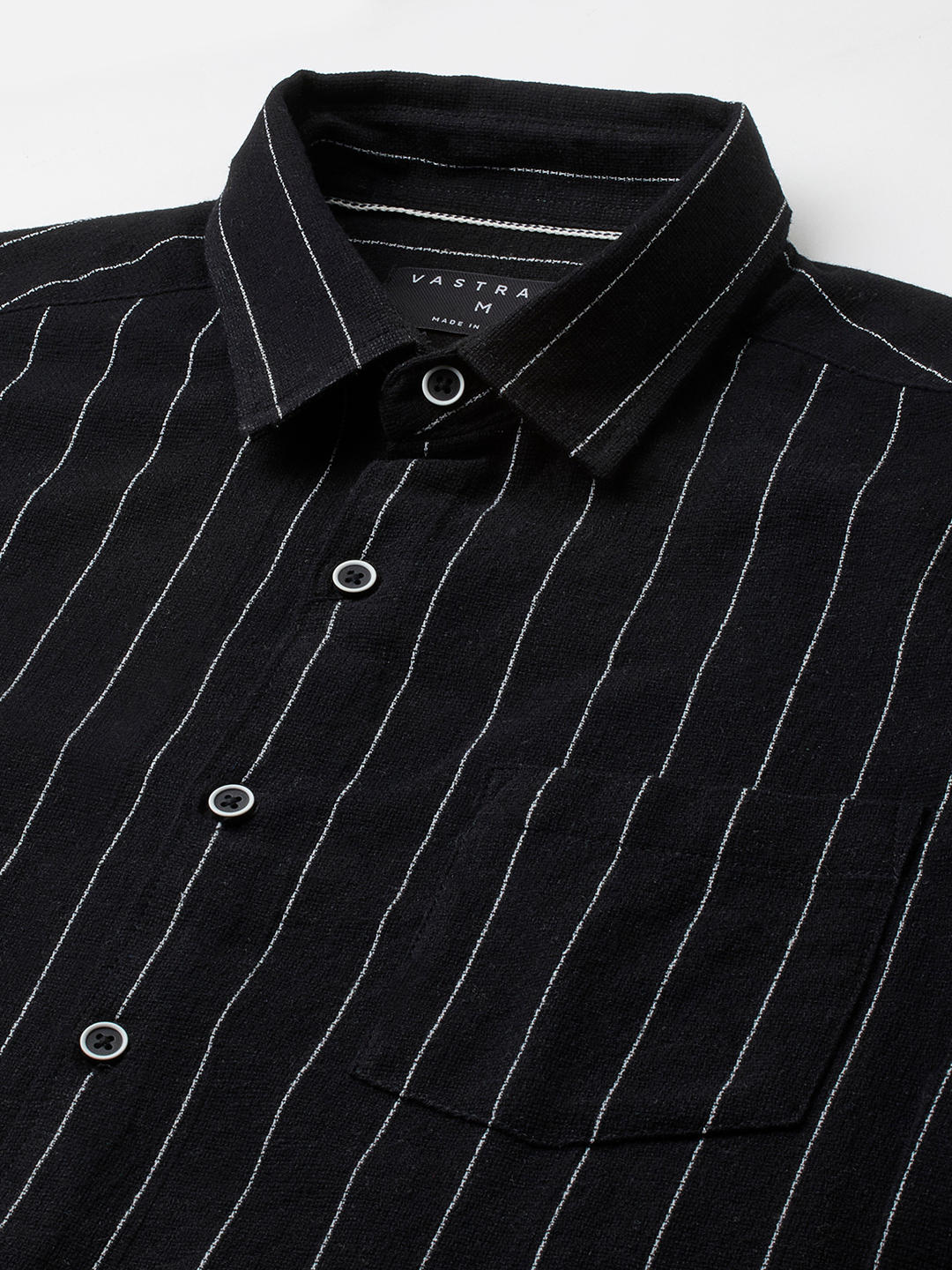 Stripe Elegance Black Shirt - Image 3