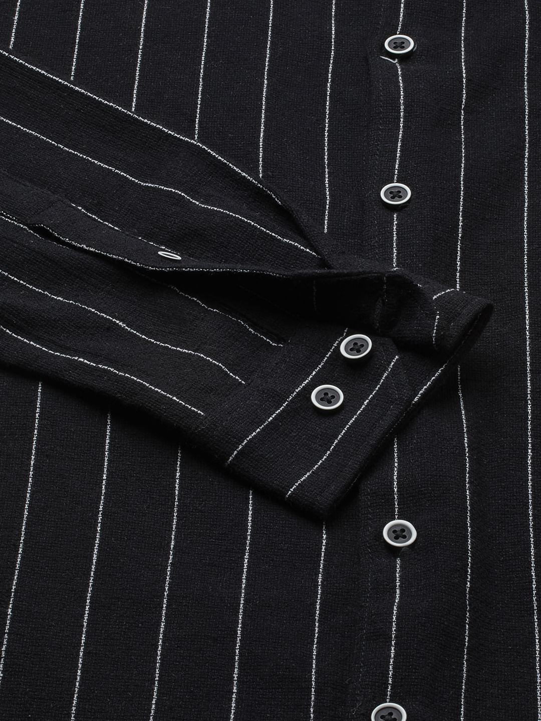 Stripe Elegance Black Shirt - Image 8