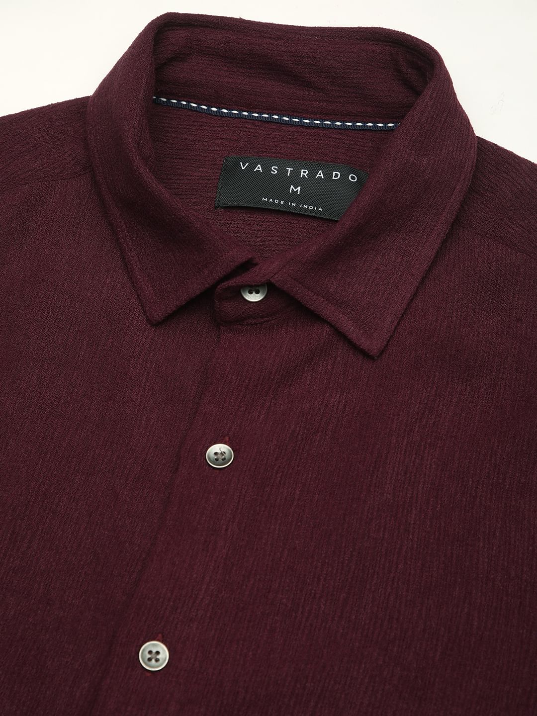 Suave Wine Crepe Shirt - Image 9