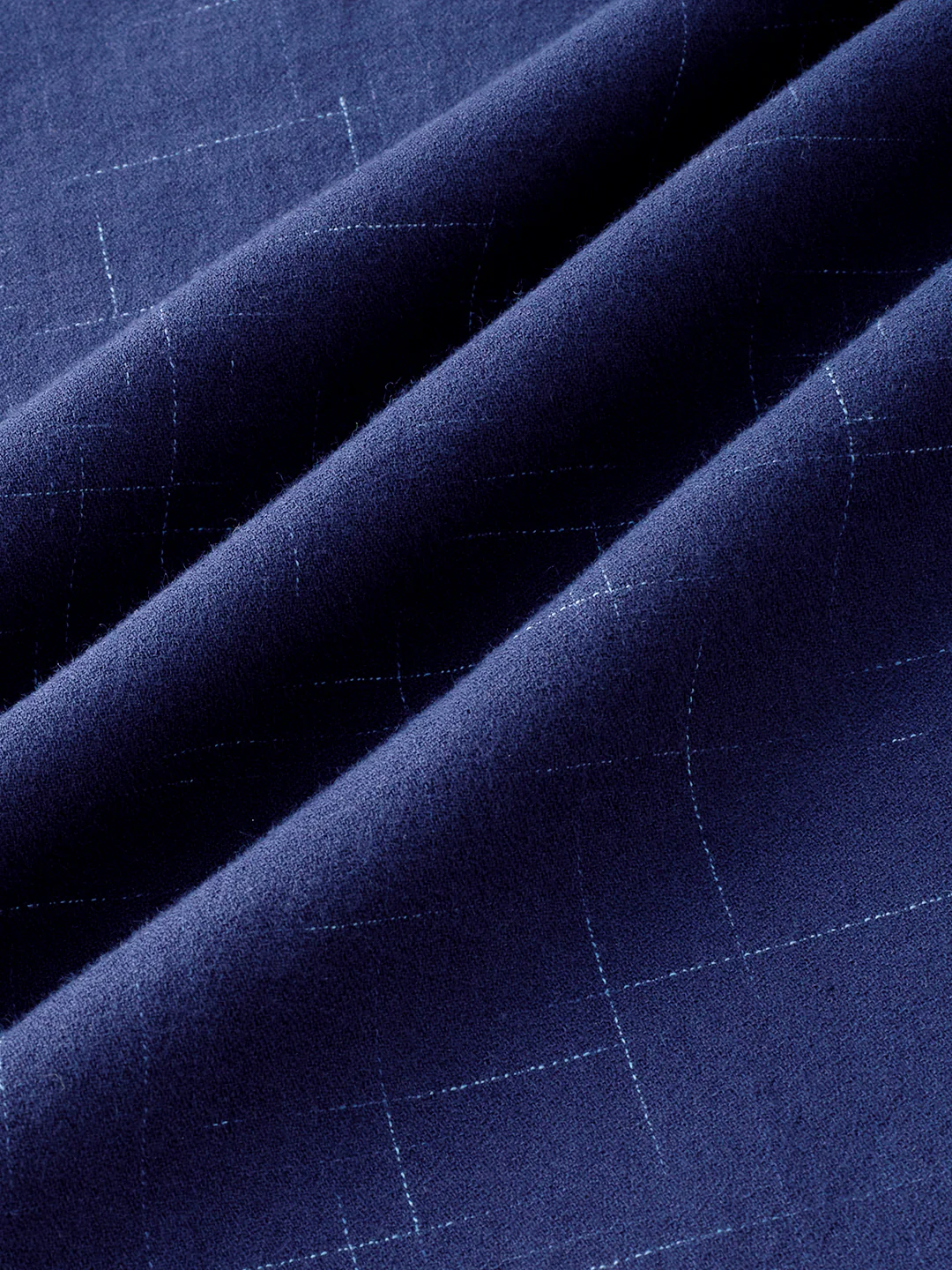 Subtle Deep Blue Printed Shirt - Image 10
