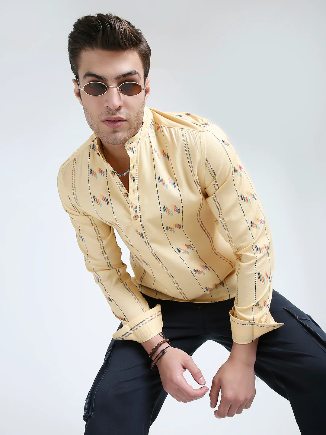 Sunbeam Mosaic Line Embroidered Kurta - Image 4