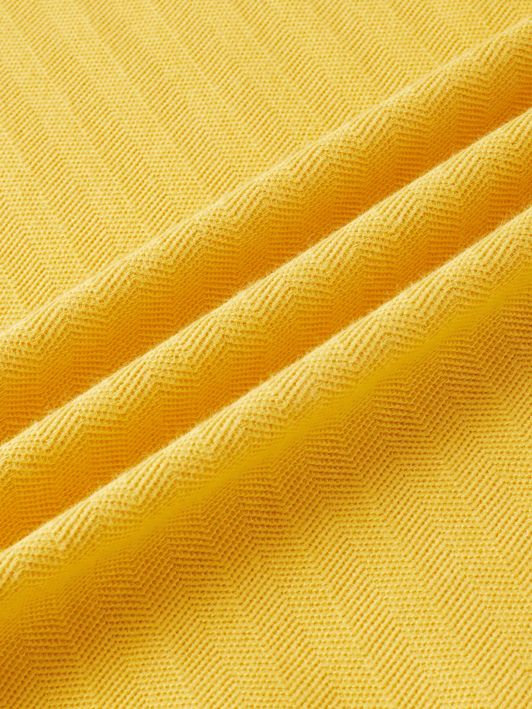 Sunflower Yellow Herringbone Knit Shirt - Image 9