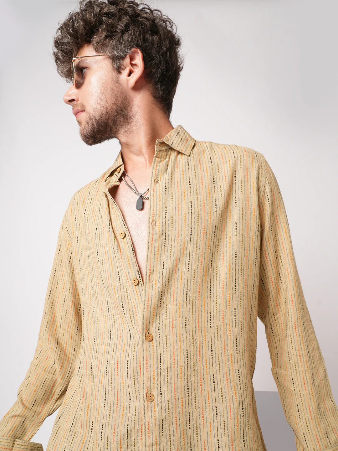 Sunkissed Beadtrail Pecan Pie Beige Shirt - Image 4