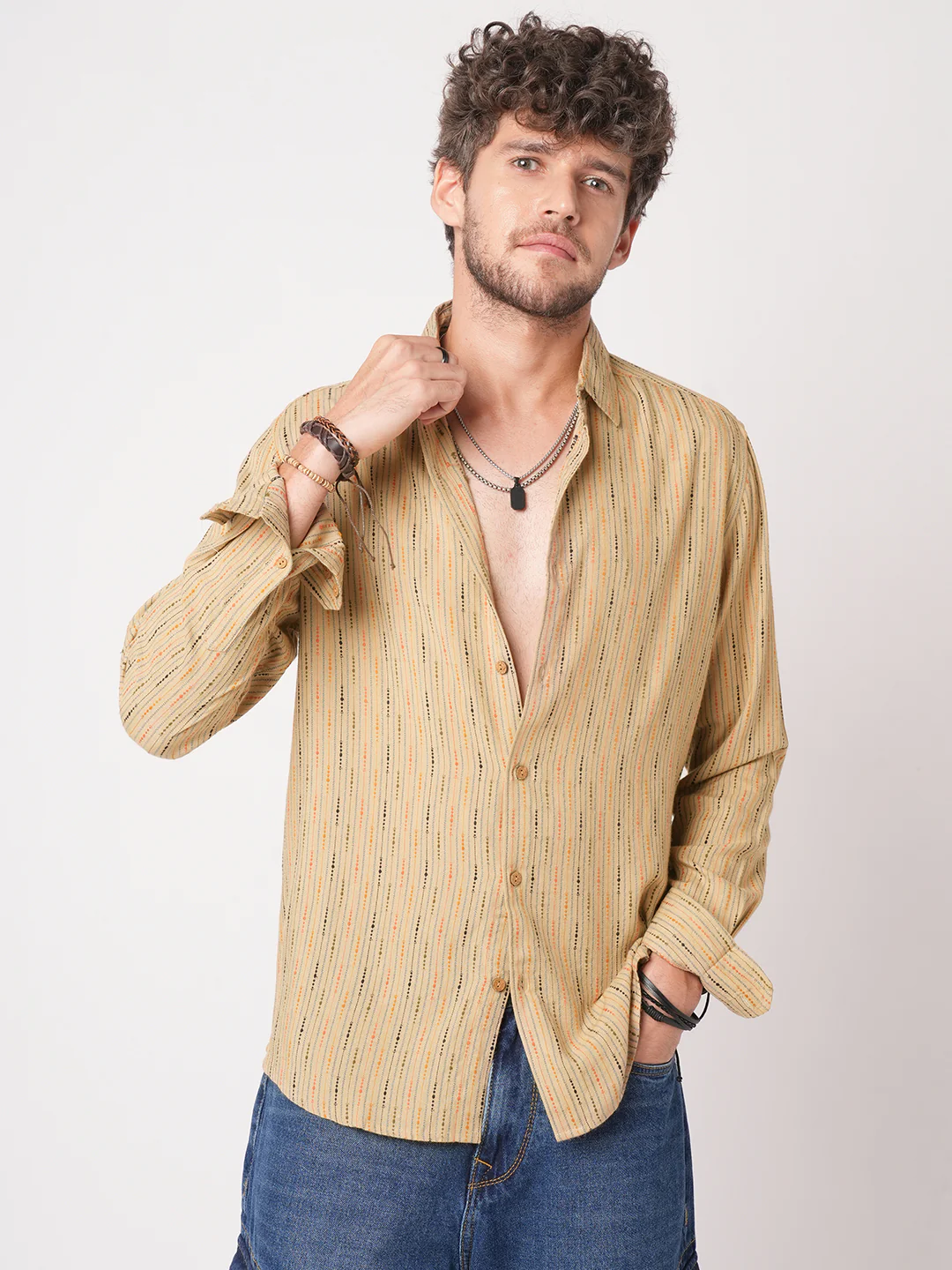 Sunkissed Beadtrail Pecan Pie Beige Shirt - Image 5