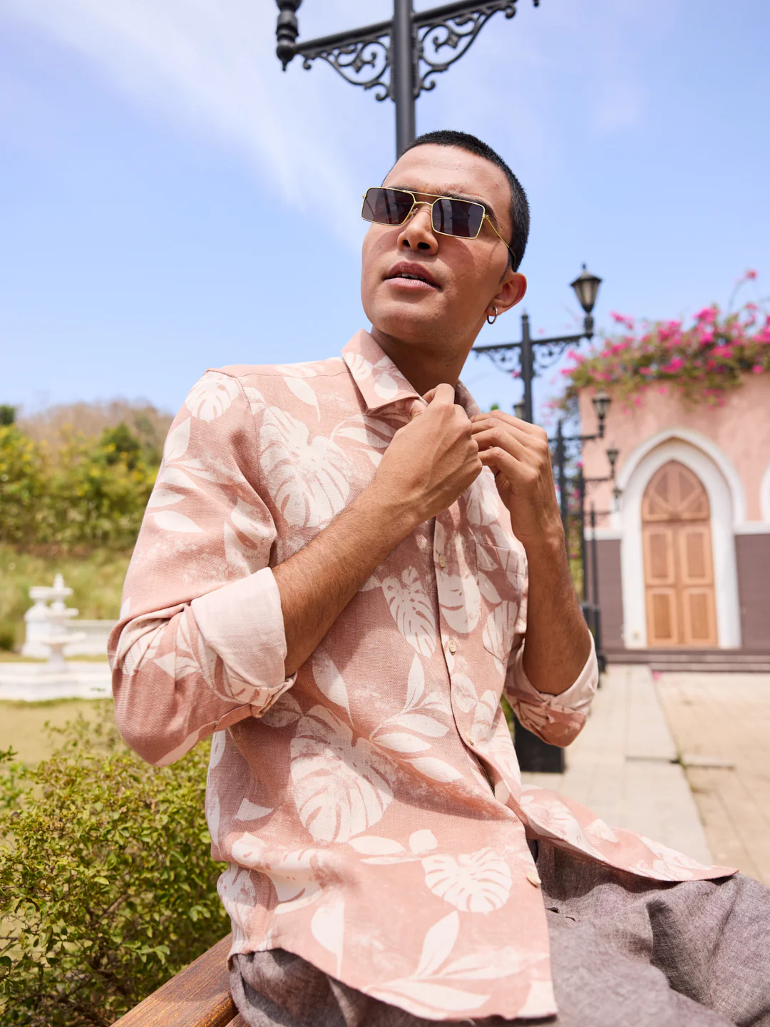 Sunset Brown Aloha Printed Shirt - Image 2