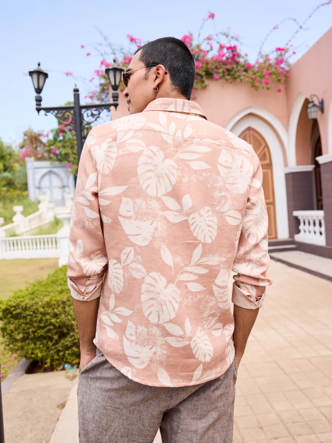 Sunset Brown Aloha Printed Shirt - Image 5